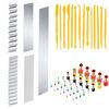 Allazone 59 PCS Polymer Clay Cutters Set, 5 PCS Blade, 40 Round Slicing Tools, Plastic Scraper, DIY Modeling Tool