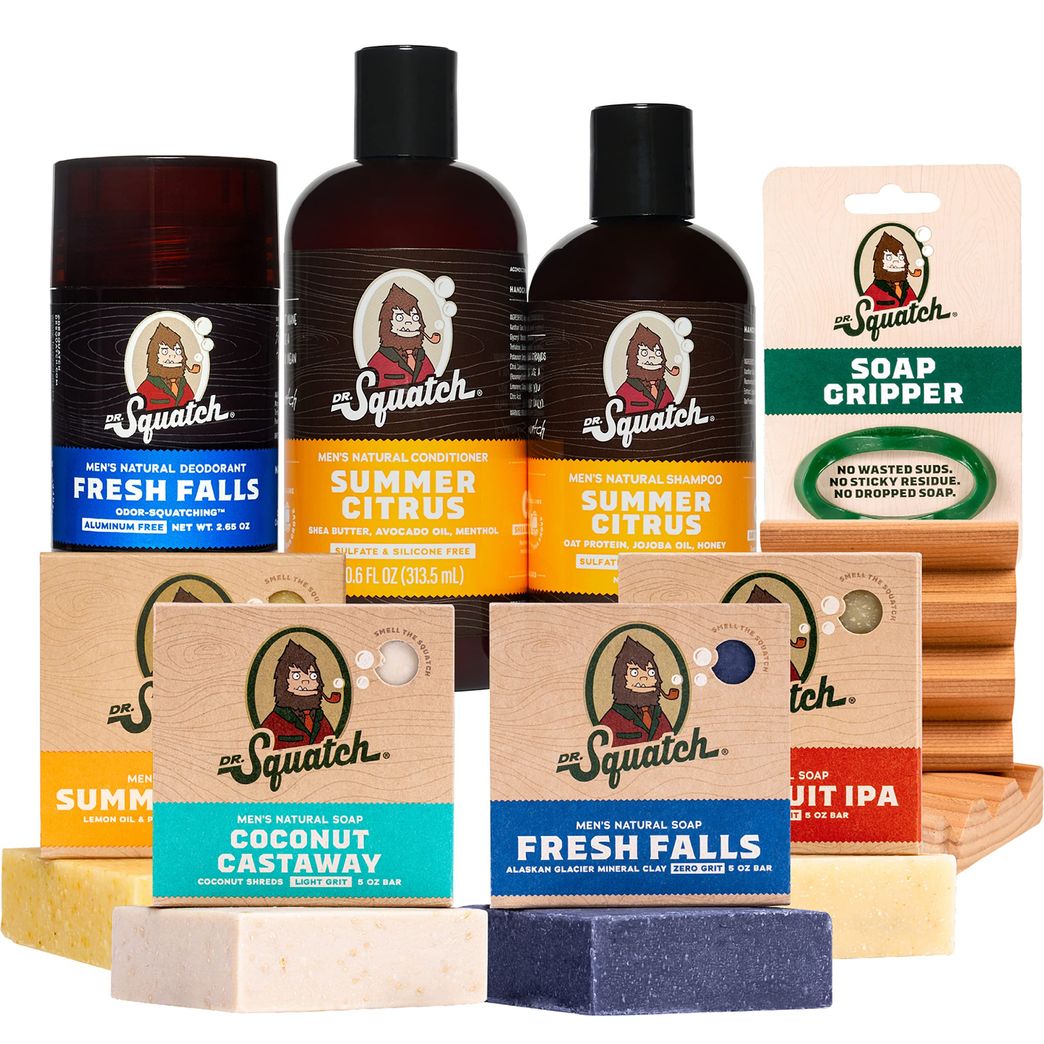 Dr. Squatch Men's Natural Shampoo Fresh Falls, Sulfate & Paraben Free, 8 oz