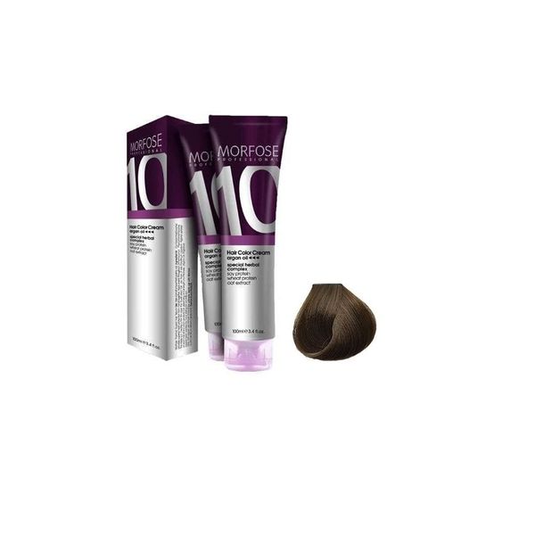 Morfose 10 Professional Hair Colour Cream 100 ml, No. 7.35 Hot Chocolate Brown