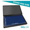 MaxMark Large Blue Stamp Pad - 4-1/4" by 7-1/4" - Premium Quality Felt Pad