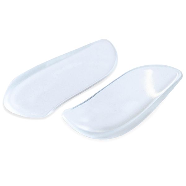 BraceAbility Medial & Lateral Heel Wedge Silicone Insoles (Pair) - Supination & Pronation Corrective Adhesive Shoe Inserts for Foot Alignment, Knock Knee Pain, Bow Legs, Osteoarthritis