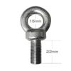 Eye Bolt with Spring & Flat Washer 7/16H20UNF Neck 22mm (2)