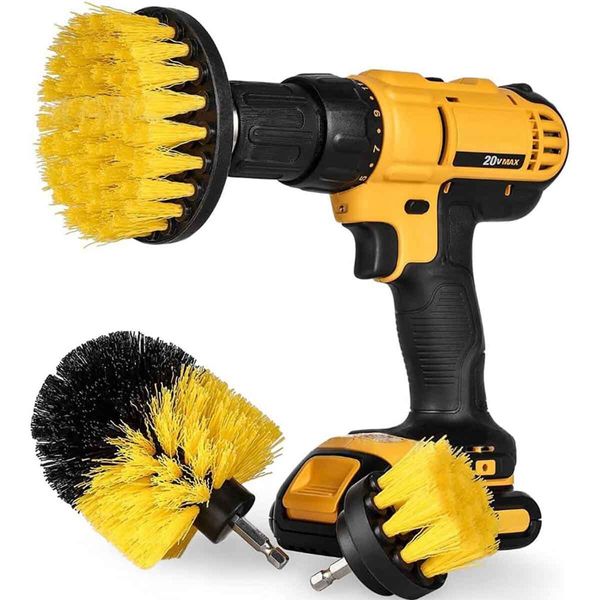 Drill Brush Set Power Scrubber Brushes Cleaner for Car Carpet Wall Tile Cleaning