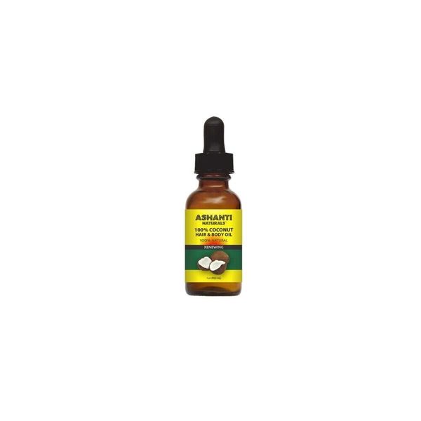 Ashanti Naturals Natural Hair and Body Oil - 1 oz (29.5 ml) - Renewing Coconut