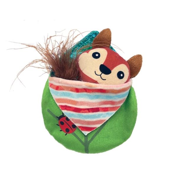 KONG Pull-A-Partz Tuck Cat Toy with Catnip