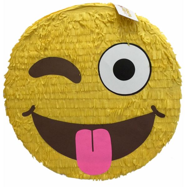 Winking Emoticon Pinata 16"