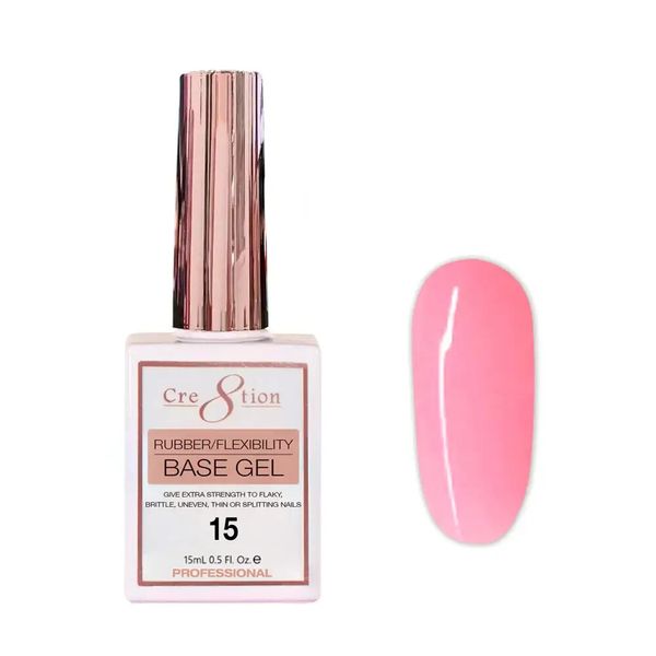 Cre8tion Rubber/ Flexibility Base Gel 0.5oz #15