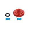 PATIKIL Camera Shutter Button, 3 Pack Soft Shutter Release Button Pure Copper Camera Button Knurled Suitable for Nikon for Fujifilm for Leica DSLR/SLR Camera, Red