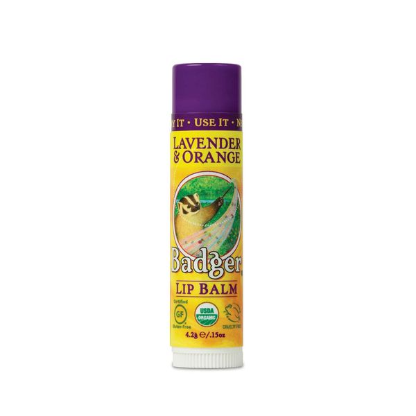 Badger Balm Lavender Orange Lip Care Stick