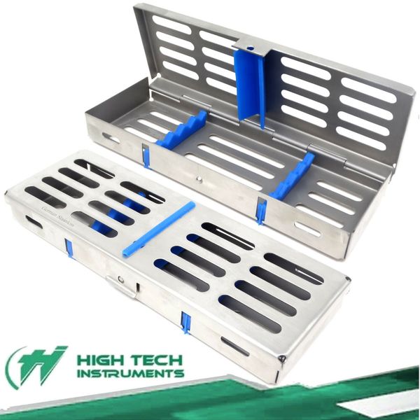 German Dental Autoclave Sterilization Cassette Tray Box Rack For 5 Instruments