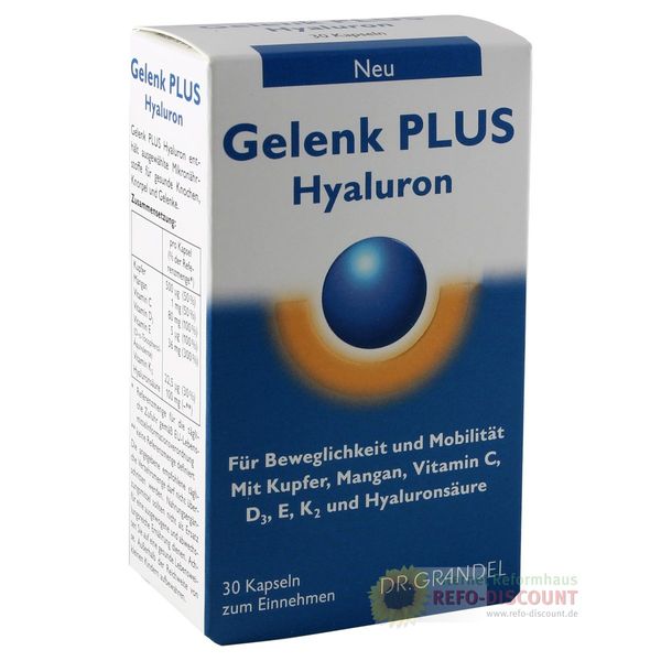 Gelenk Plus Hyaluron, Gluten-Free (30 Capsules)