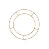 Crafty Capers 15cm | Metal Double Ring Wreath Making Base | Matt Gold