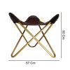 Leather Tripod Camping Stool – Handmade Home Comfortable Footrest Stool PL2-287