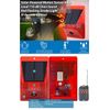 110dB Motion Alarm Red Strobe Light Solar DC Powered Home Security System