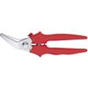 Bessey D48A Angled Combi-Scissors, Red/Grey