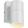 Knightsbridge 230V IP54 GU10 Fixed Single Wall Light with Photocell Sensor - White