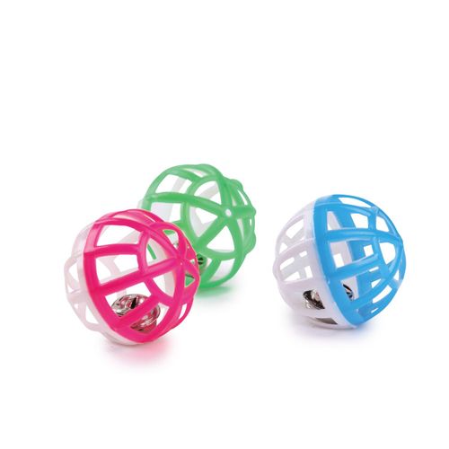 SAVVY TABBY Knit Mice, Fur Mice, and Balls Cat Toys, 12-Packs
