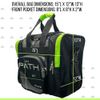 Pyramid Path Pro Deluxe Single Tote - Silver/Lime Green