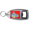 Red Boy Robot - Plastic Bottle Opener Key Ring