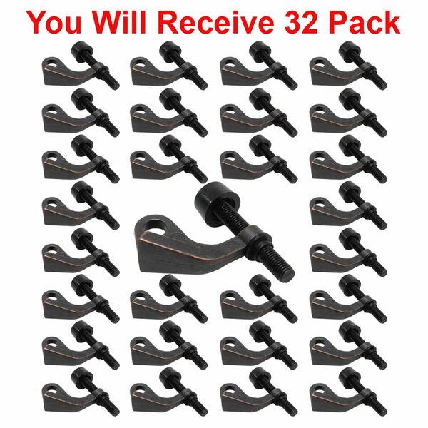 (32-Pack) Hinge Pin Door Stop Guard Adjustable Door Saver Oil Rubbed Bronze