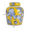 Creative Co-Op Decorative Ceramic Ginger Jar with Lid, Yellow