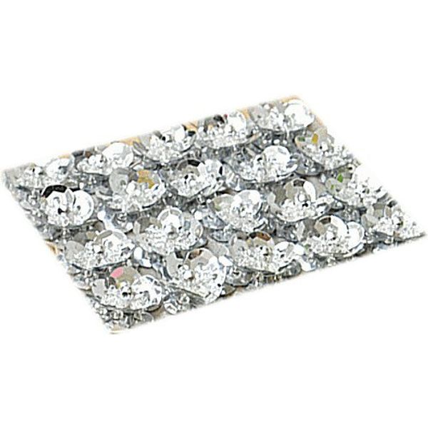 Limited Sequin Small Flowers Set of 20 Silver [587 – 2]