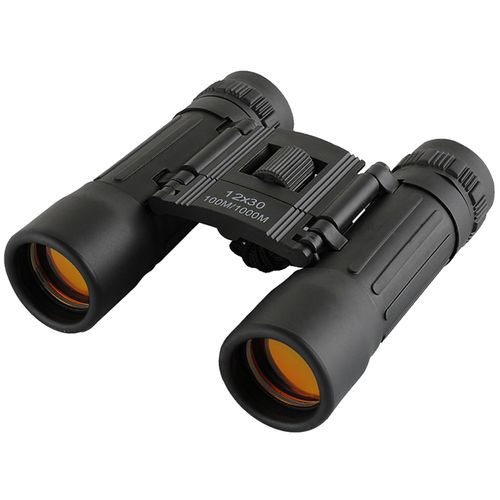 FLYAMAPIRIT Mini Binoculars Telescope Foldable 12 x 30 HD Binoculars with Carry Strap and Carry Bag for Bird Watching, Concerts, Opera, Sports and Travel
