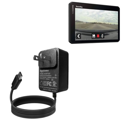 BoxWave Charger Compatible with Garmin DriveCam 76 - Wall Charger Direct (15W), Rapid Charge Your Device with Built-in 6ft Cable