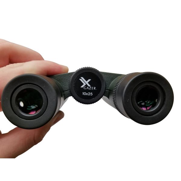 Xgazer Optics Professional 8x25 Magnifying Point View Compact Binoculars for Bird Watching, Hunting & Fishing Outdoor Waterproof Small Binocular with Soft Case, Neck Harness Strap, Cleaning Cloth