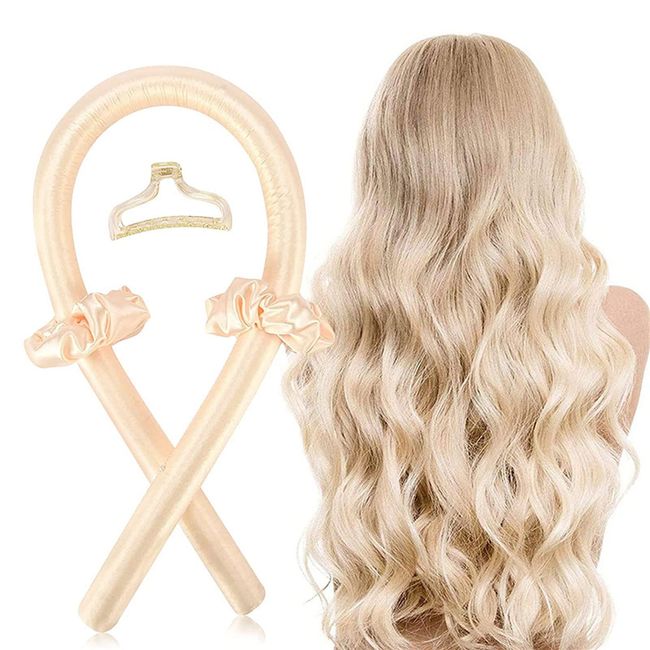 Heatless Curls Band,Curling Rod Stirnband Curler,Foam Heatless Curlers,DIY Keine Hitze Locken Seidenband Lockenwickler Weiches Stirnband Wellen Hair Styling Tools für langes mittleres Haar