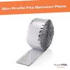 SuperFOIL Pipe Insulation 80mm x 7.5m - Pipe and Duct Lagging Foil Wrap