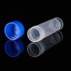 Daowwui 200Pcs Graduated Vial Storage Container Test Tubes 5Ml Plastic Blue with Screw Caps