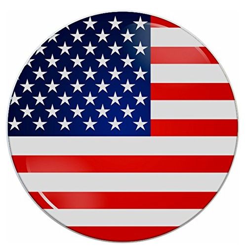 Set of 2 American Flag Ceramic Cabinet Drawer Pulls Knobs