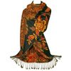 GFM® Pashmina Style Scarf in Peacocks Design (DK1909-KL)