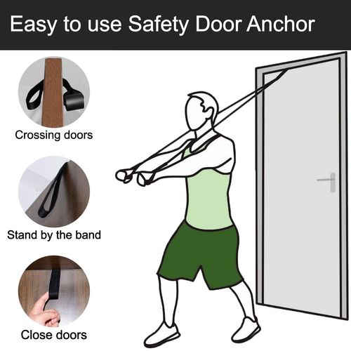 Goliton Resistance Band Door Anchor Attachment, Secure Door Anchor Works with Your Resistance Band and Door Jam Workout to Create Your Own Home Gym.