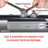 Replacement Flo-Thru Hot Tub Spa Heater Element: 5.5kW or 4kW - Flow Through