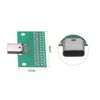 sourcing map 2Pcs Type-C Connector Female USB 3.1 26Pin Test PCB Board Adapter for Data Cable Adapters
