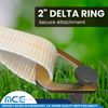 USA 2" x 15' Corner Ratchet Tent Strap w/D Ring & Twisted Snap Hook Event Canopy