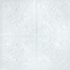 RoomMates TIL5014FLT Bright White Tin Tile Peel and Stick Backsplash