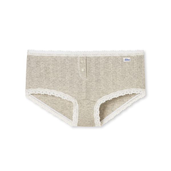 Agathe Micro Pants Grey Melange 40, gray