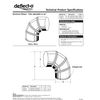 Deflecto Aluminum Dryer Vent Elbow, Fully Adjustable, 4", Silver (DE904)