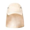 MIBANDERA Cap with neck protector. Trekking Mountain Hiking Cap. Adjustable Microfibre Closure. Men's Cap., ecru, 60