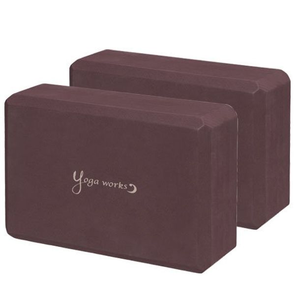 Yogaworks Yoga Blocks, Set of 2, red