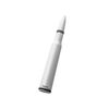VMS Racing 50 Cal Caliber White Bullet Antenna with Black Rings Heavy Gauge CNC Machined Billet Aluminum Short Compatible with Chevy Silverado 1500 2500 3500 07-20