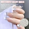 Nail Parts Ribbon Set of 40 3D Bowknot Ribbon Butterfly Cute Nail Stone Glitter Rhinestone Nail Deco Parts Jewelry Parts Fashion Accessories Glitter