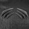 Universal Bumper Lip Diffuser,6Pcs Carbon Fiber Texture Car Bumper Fin Canard Splitter Diffuser Valence Spoiler Lip