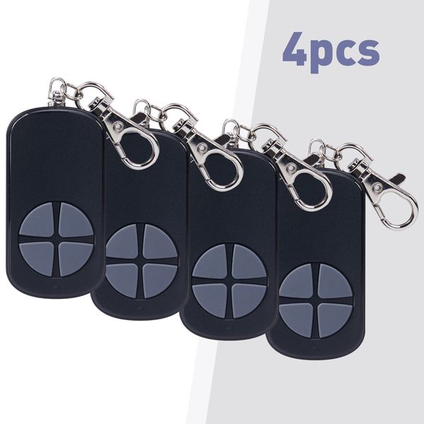 4Pcs 433.92 MHz Remote Control Wireless Backup Key f/Smart Sliding Gate Opener