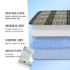 RIQINXIN Nursing Care Bedwetting Waterproof Sheets, Nursing Care, Waterproof Cushion, 2 Pieces, Waterproof, Breathable, Elderly, Unisex, 80x137cm Lattice