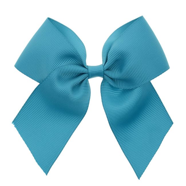 LCLHB 20 Bulk Ribbon Hair Bows for Girls Pure Color 4.5 inch