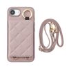 HanaRo iPhone16e Light Purple iPhone16e Case Smartphone Case with Mirror Quilting Back Pocket